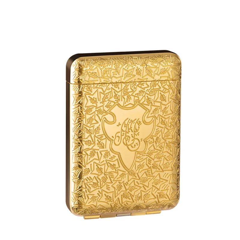 Cigarette Box Metal Triple Flip Top Simple Retro Embossed Carved Case Portable Antique Pocket Boxes for 16 & 20 Cigarettes
Cigarette Box Metal Triple Flip Top Simple Retro Embossed Carved Case Portable Antique Pocket Boxes for 16 & 20 Cigarettes