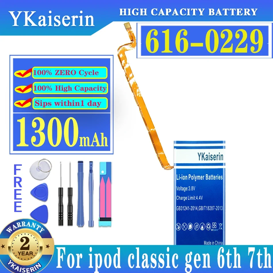 Сменный аккумулятор ykaisсеребрин 1300 мАч для IPod Classic, тонкий 5-й 5,5, 30 Гб, 6-й, 80 ГБ, 120 ГБ, 7-й, 160 Гб, аккумулятор поколения 616-0229
Сменный аккумулятор ykaisсеребрин 1300 мАч для IPod Classic, тонкий 5-й 5,5, 30 Гб, 6-й, 80 ГБ, 120 ГБ, 7-й, 160 Гб, аккумулятор поколения 616-0229