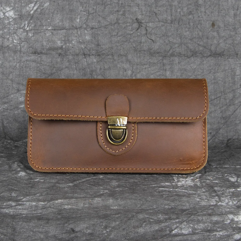 2024 New Vintage Handmade Full Leather Mobile Phone Waist Bag Horizontal Style Working Bag Leather Protective Cover
2024 New Vintage Handmade Full Leather Mobile Phone Waist Bag Horizontal Style Working Bag Leather Protective Cover