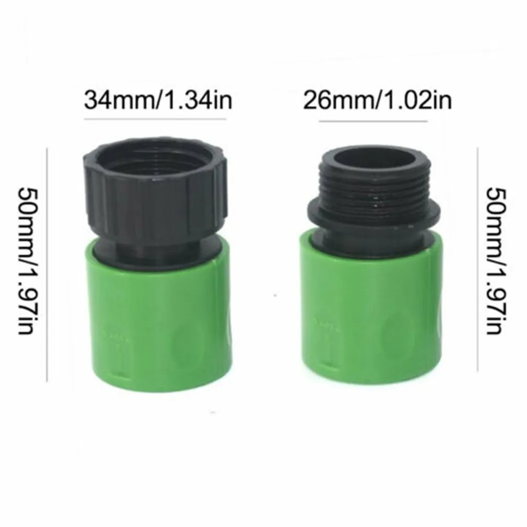 3/4 Inch Female And Male Hose Pipe Fitting Kit Garden Water Adaptor Quick Connector ABS Plastic Green Watering Equipment Parts
3/4 Inch Female And Male Hose Pipe Fitting Kit Garden Water Adaptor Quick Connector ABS Plastic Green Watering Equipment Parts