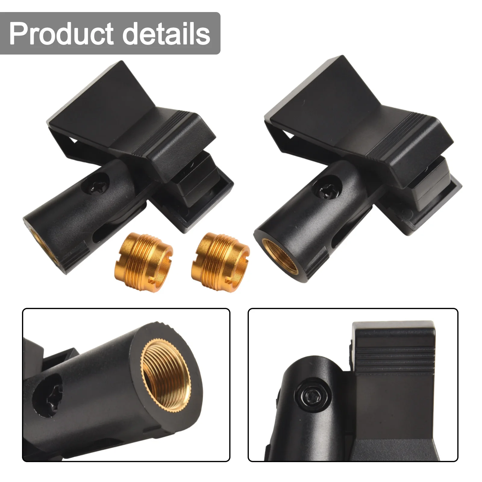Adjustable Clip Mic Clips Sturdy Microphone Support 180 Angle Adjustment Secure Mic Clip With Adapter Adjustable Mic Holder
Adjustable Clip Mic Clips Sturdy Microphone Support 180 Angle Adjustment Secure Mic Clip With Adapter Adjustable Mic Holder