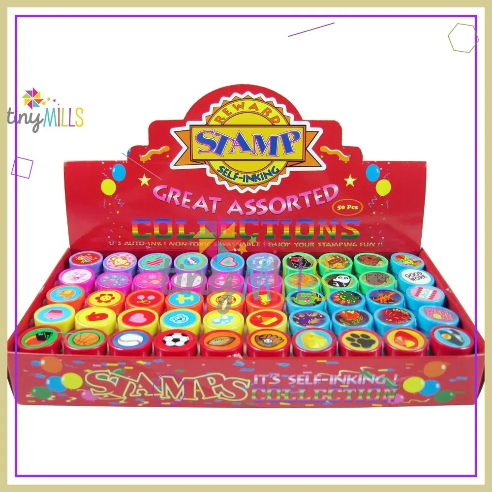 50 Pcs Assorted Stampers for Kids - Birthday Party Favors
50 Pcs Assorted Stampers for Kids - Birthday Party Favors