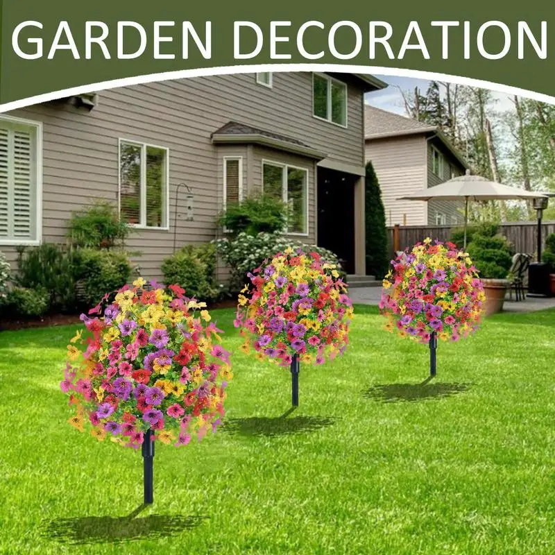 Spring Garden Stakes 24 Inches Artificial Flower Bouquet Anti-UV Multi-Color Vivid Violet No Fading Weatherproof For Courtyard
Spring Garden Stakes 24 Inches Artificial Flower Bouquet Anti-UV Multi-Color Vivid Violet No Fading Weatherproof For Courtyard