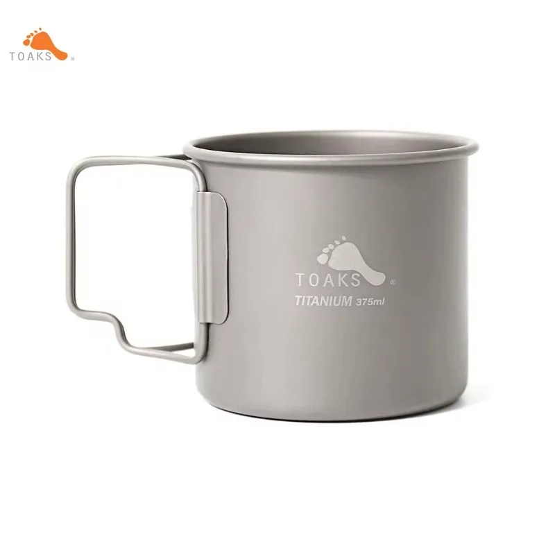 TOAKS CUP-375 Pure Titanium Ultralight Cup 0.3mm Version Outdoor Camping Mug Foldable Handle Cookware but without Lid 375ml 49g
TOAKS CUP-375 Pure Titanium Ultralight Cup 0.3mm Version Outdoor Camping Mug Foldable Handle Cookware but without Lid 375ml 49g
