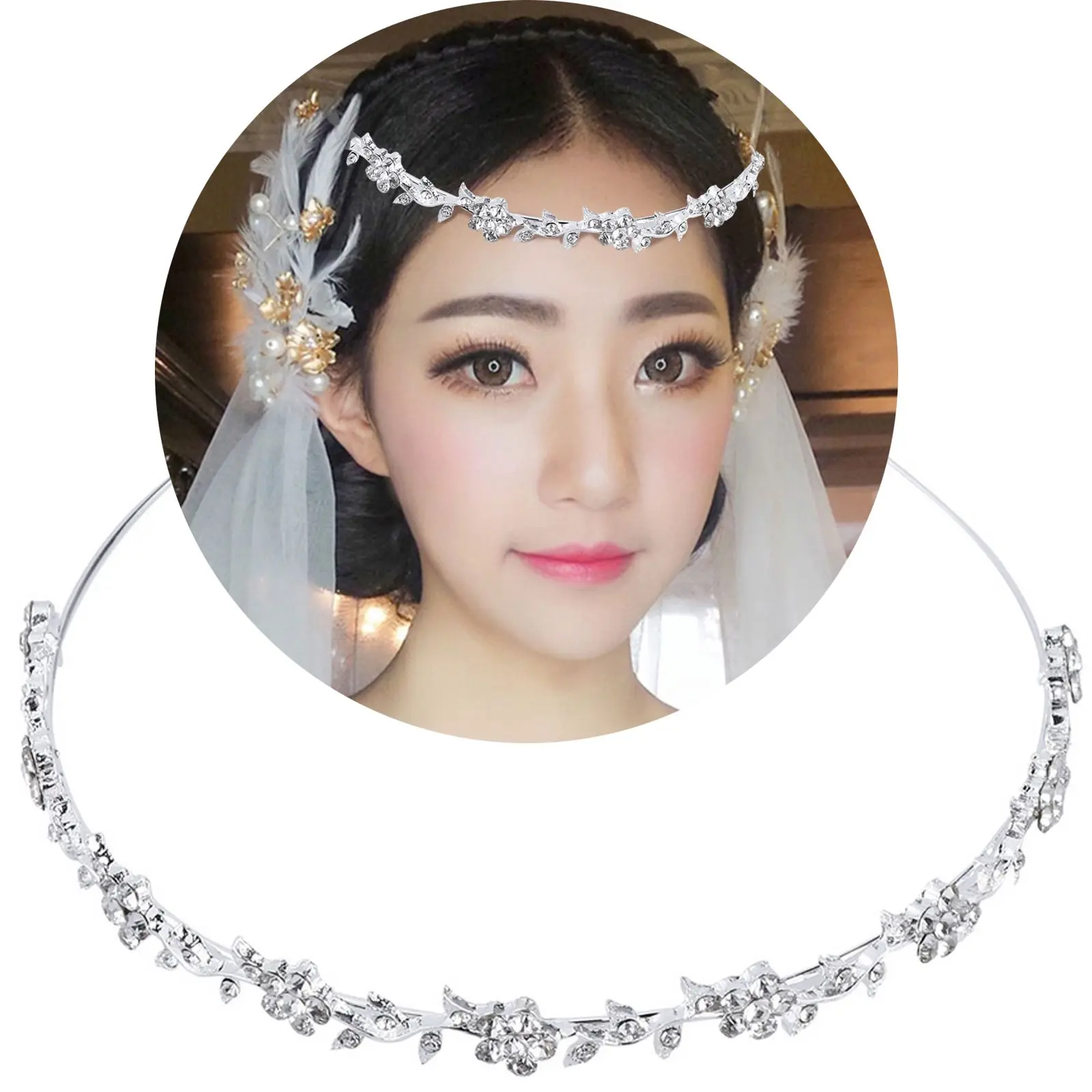 Crown Rhinestone Wedding Headband for Women Pearl Flower Wedding Headband Hair Band Bridal Accessory Prom Party
Crown Rhinestone Wedding Headband for Women Pearl Flower Wedding Headband Hair Band Bridal Accessory Prom Party