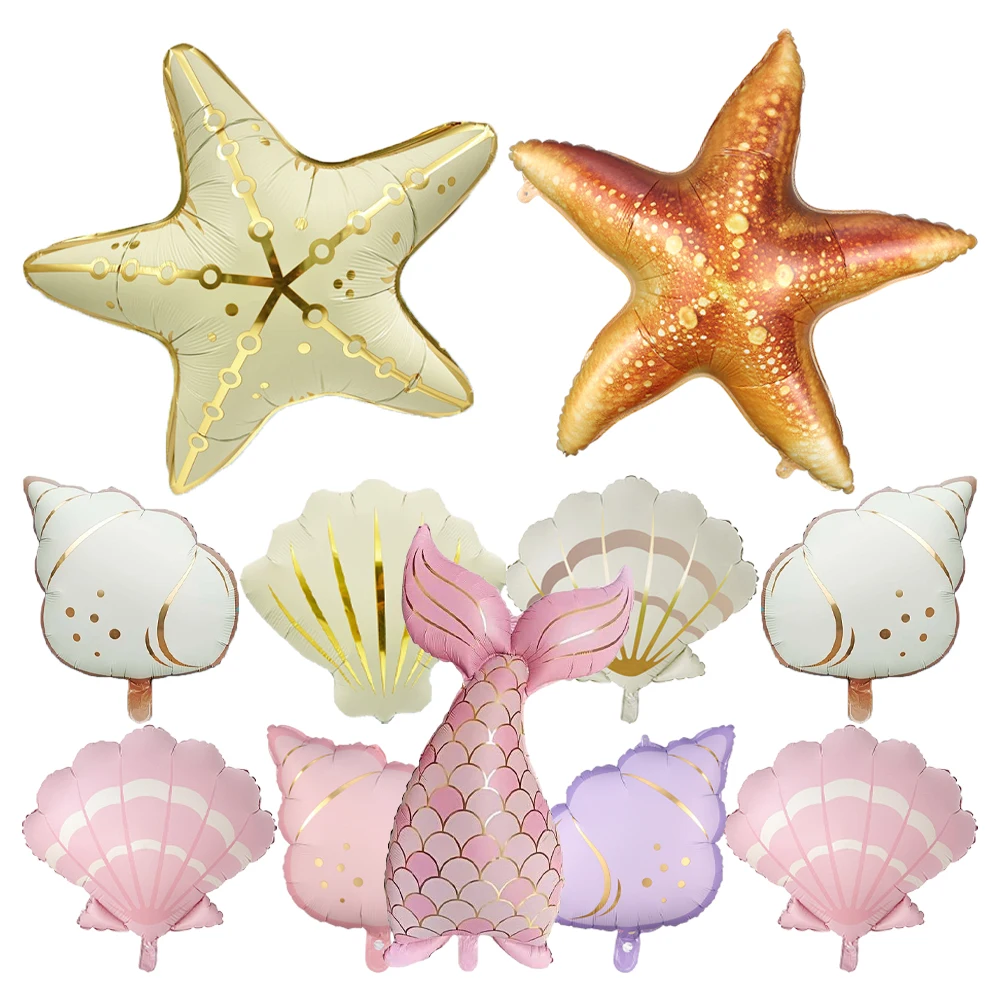 1/3pcs Starfish Balloons Inflatable Seashell Mermaid Tail Foil Helium Balls Ocean Baby Shower Birthday Under The Sea Party Decor
1/3pcs Starfish Balloons Inflatable Seashell Mermaid Tail Foil Helium Balls Ocean Baby Shower Birthday Under The Sea Party Decor