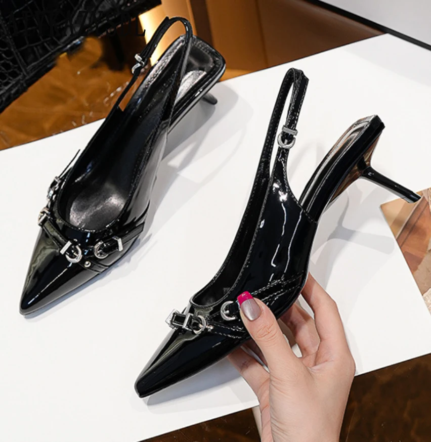 AIYKAZYSDL Fashion Women Pumps Slingback Sandals Thin Med Heel Career Work Shoes Buckle Strap Stripper Shoes Streetwear
AIYKAZYSDL Fashion Women Pumps Slingback Sandals Thin Med Heel Career Work Shoes Buckle Strap Stripper Shoes Streetwear