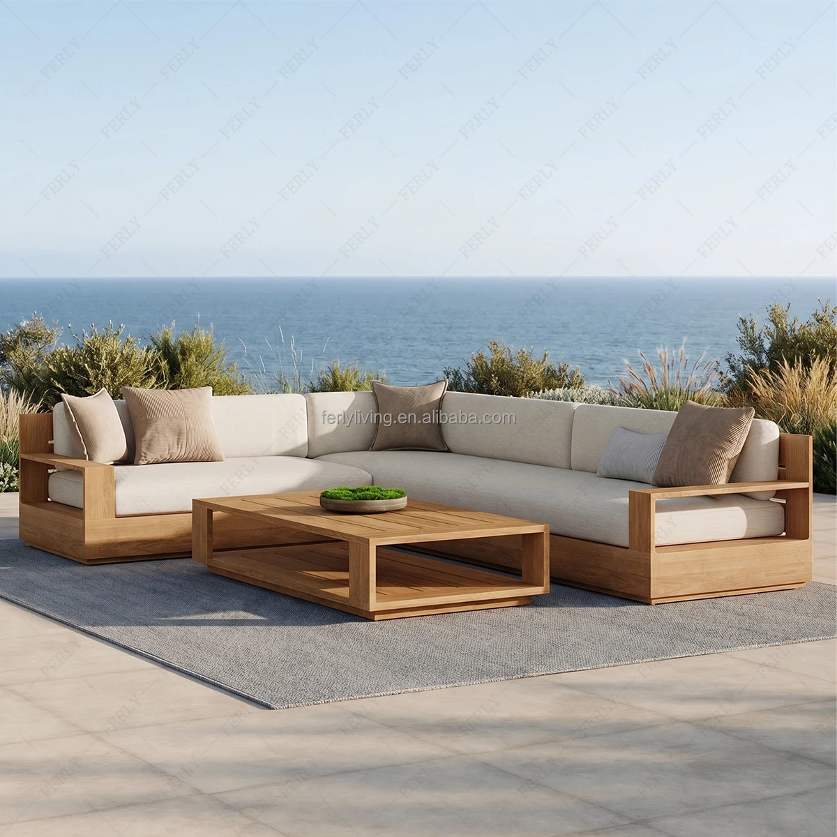 Luxury Shape Teak Outdoor Sofa Set Waterproof Modern Garden Patio Furniture Hotel Villa Resort
Luxury Shape Teak Outdoor Sofa Set Waterproof Modern Garden Patio Furniture Hotel Villa Resort