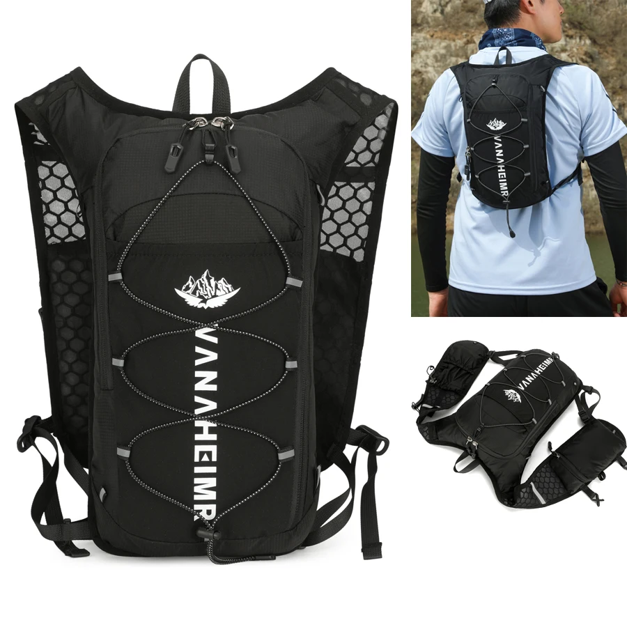 Легкий и дышащий жилет-рюкзак для бега с держателем для телефона, для женщин и мужчин, гидратационный жилет для трейлраннинга
Легкий и дышащий жилет-рюкзак для бега с держателем для телефона, для женщин и мужчин, гидратационный жилет для трейлраннинга