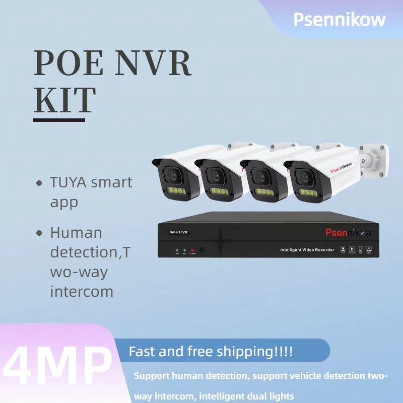 Защита на открытом воздухе, 4-канальный комплект POE, NVR, удаленный HD-обнаружение движения, пуля, металлическая, водонепроницаемая, POE, встроенный микрофон и перьевая камера
Защита на открытом воздухе, 4-канальный комплект POE, NVR, удаленный HD-обнаружение движения, пуля, металлическая, водонепроницаемая, POE, встроенный микрофон и перьевая камера