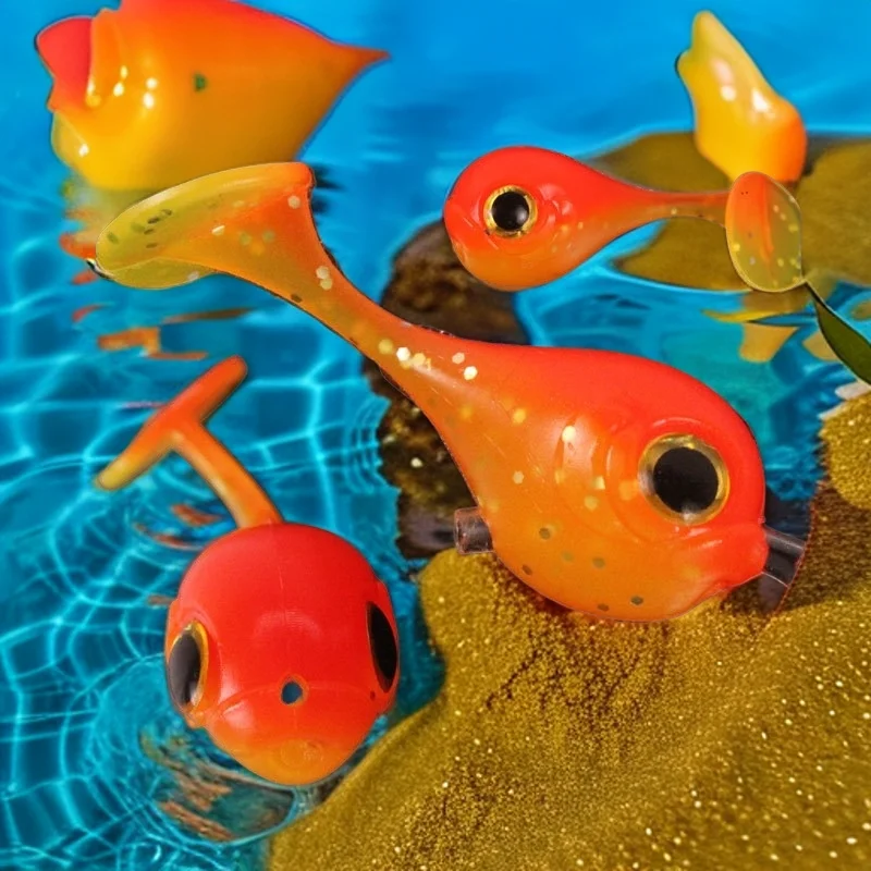 6pcs/lot 4.5cm 3g Fishing Soft Bait Double Color Silicone Single Tail Big Head Simulation Fish Lure Bait Fishing Accessories
6pcs/lot 4.5cm 3g Fishing Soft Bait Double Color Silicone Single Tail Big Head Simulation Fish Lure Bait Fishing Accessories