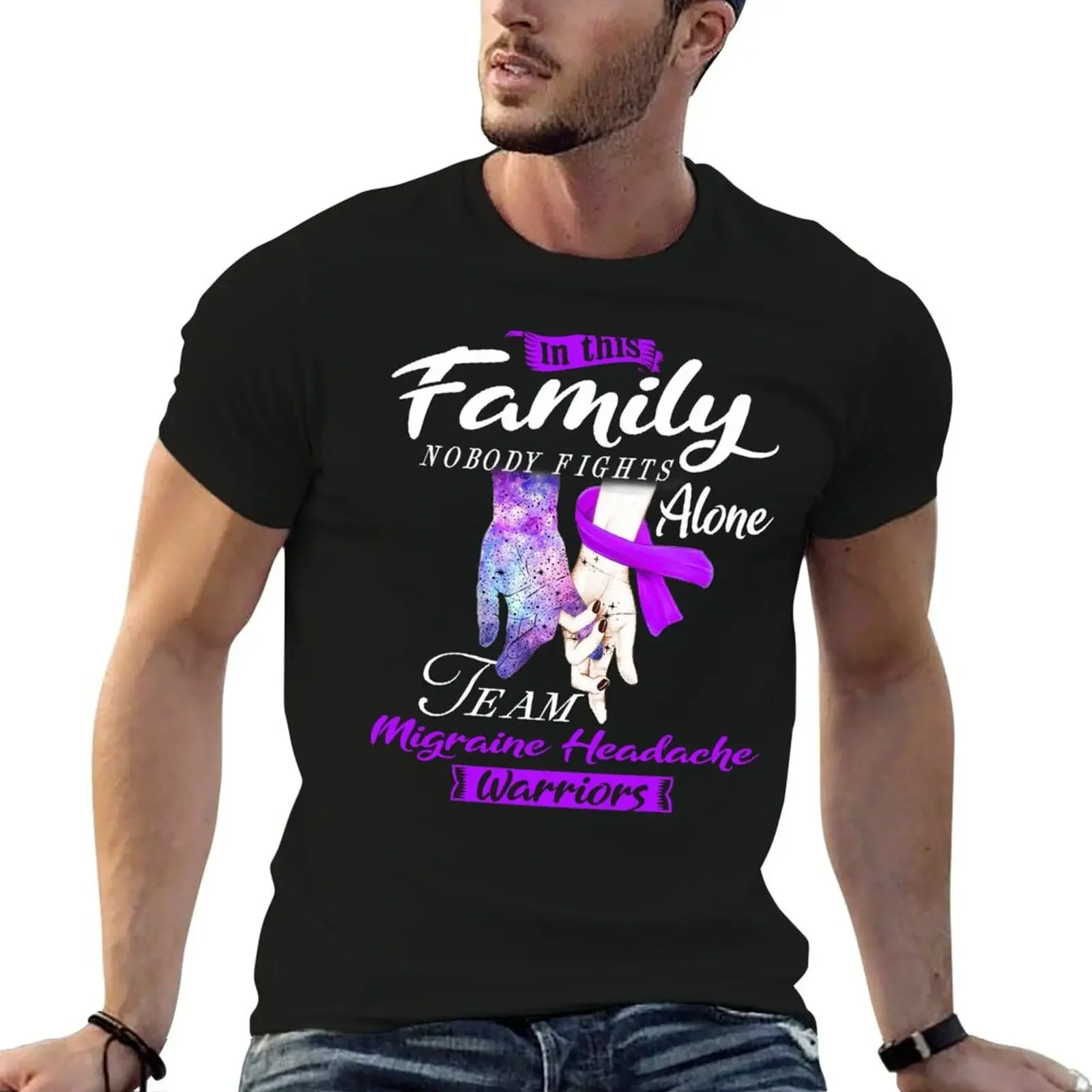 In This Family Nobody Fights Alone Team Migraine Headache Warrior T-Shirt sublime vintage sports fans cotton t shirt men
In This Family Nobody Fights Alone Team Migraine Headache Warrior T-Shirt sublime vintage sports fans cotton t shirt men