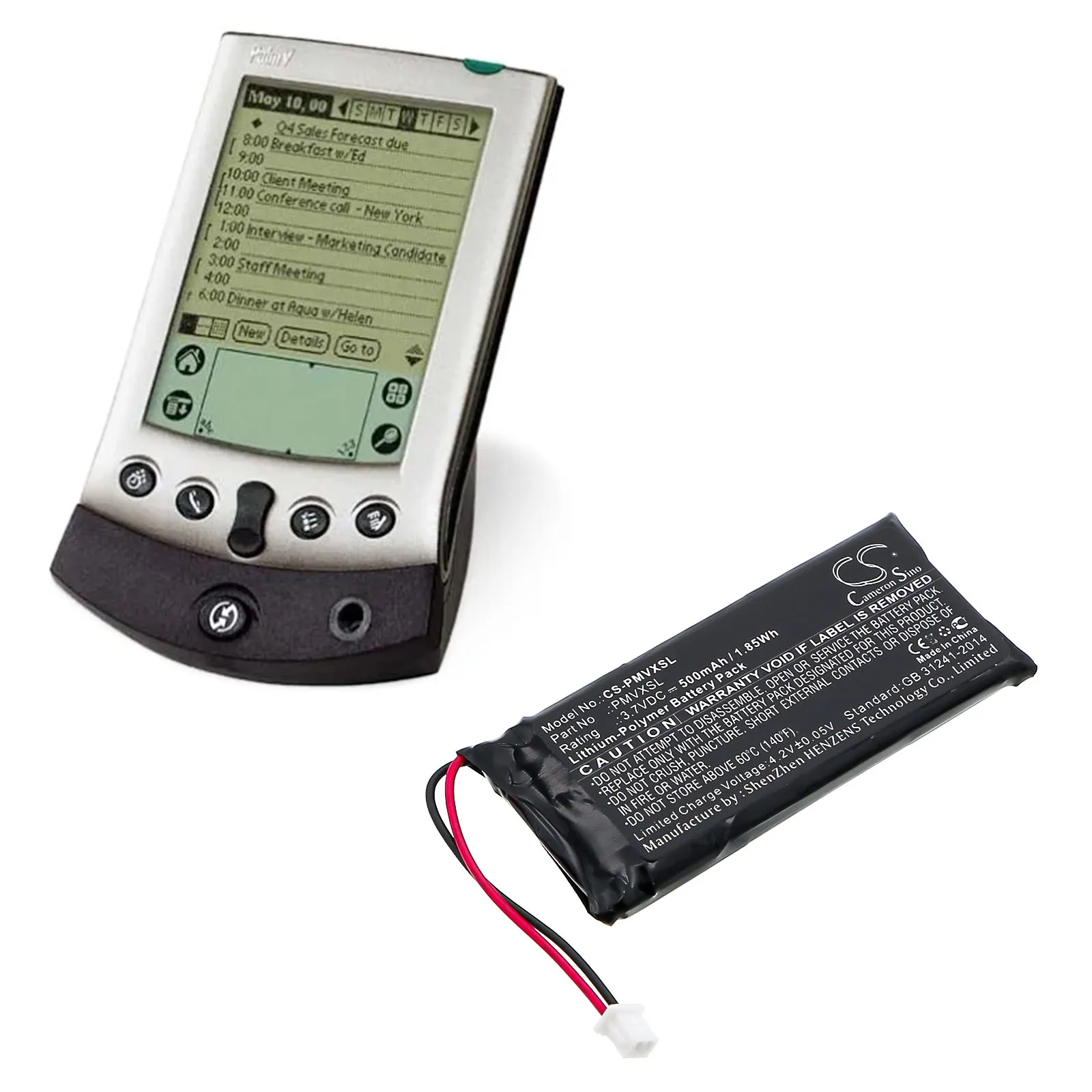 3.7V 500mAh CS-PMVXSL PDA, Pocket PC Battery for IBM C3, For Palm V, Vx, Nii, Viix, LE +TOOL
3.7V 500mAh CS-PMVXSL PDA, Pocket PC Battery for IBM C3, For Palm V, Vx, Nii, Viix, LE +TOOL