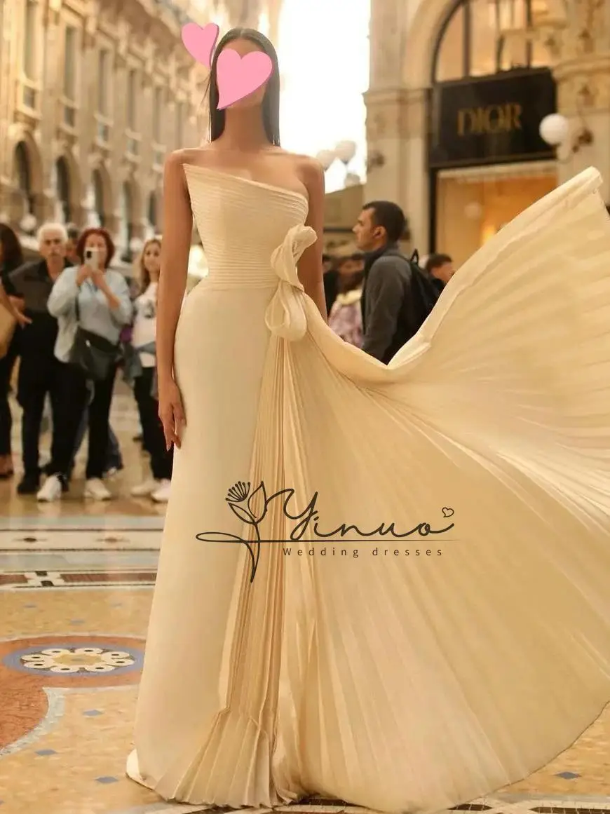 customized Dresses For Special Occasions A-Lin Ruffle Strapless Bow Floor-Length Short Sleeves Cocktail Dresses Zipper Up Evenin
customized Dresses For Special Occasions A-Lin Ruffle Strapless Bow Floor-Length Short Sleeves Cocktail Dresses Zipper Up Evenin