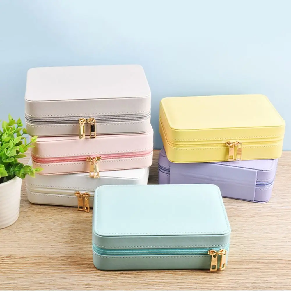 PU Leather Trinkets Storage Organizer Large Capacity Solid Color Portable Jewelry Organizer Dustproof High Quality
PU Leather Trinkets Storage Organizer Large Capacity Solid Color Portable Jewelry Organizer Dustproof High Quality