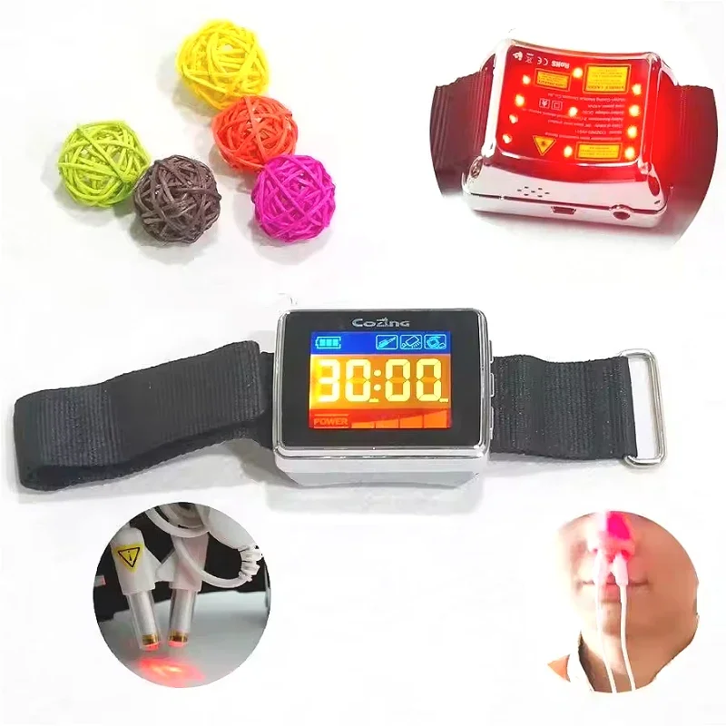 650nm Laser Physiotherapy Wrist Watch 11 Holes Diabetes Hypertension Treatment High Blood Pressure Laser Sinusitis Dizziness
650nm Laser Physiotherapy Wrist Watch 11 Holes Diabetes Hypertension Treatment High Blood Pressure Laser Sinusitis Dizziness