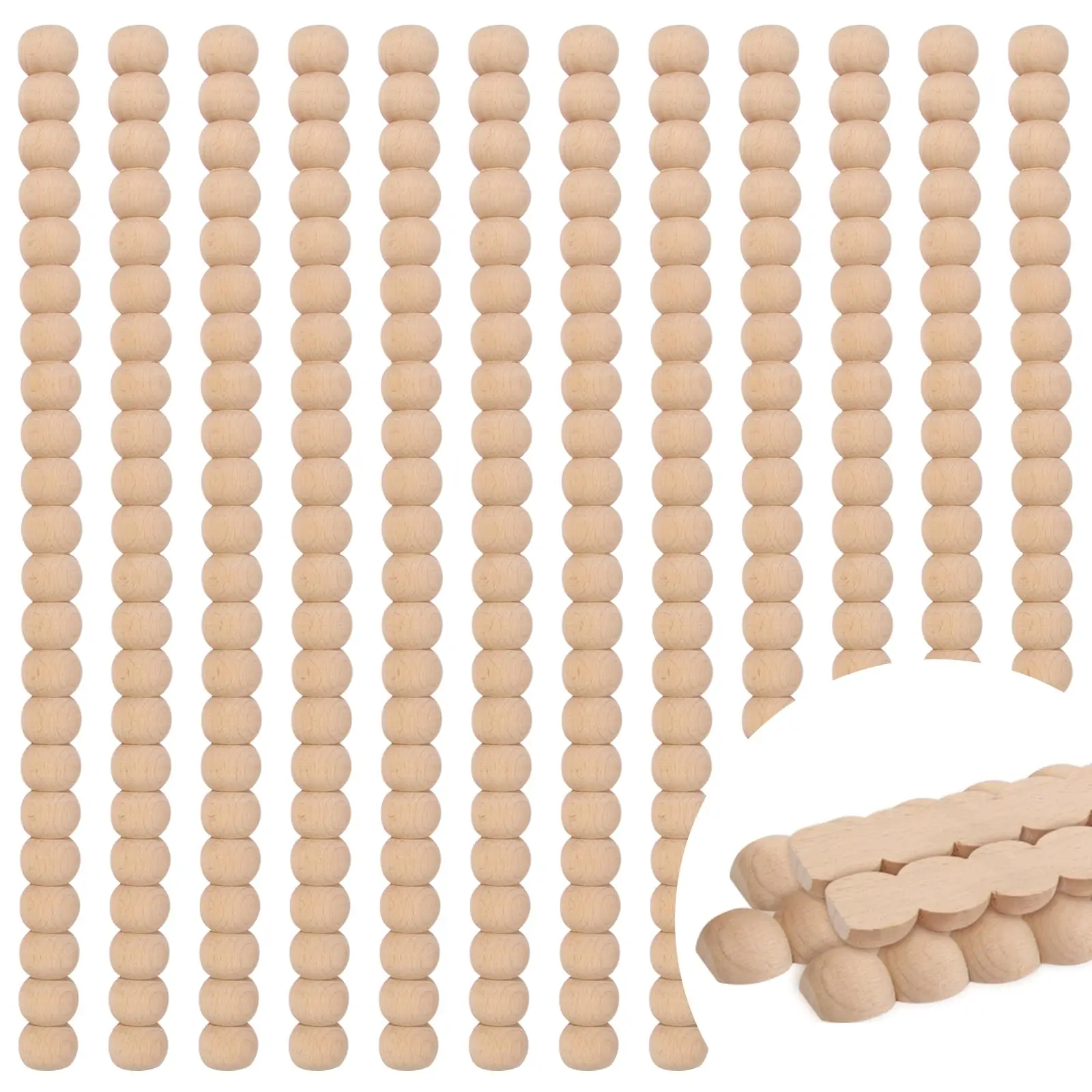 12 Pcs Natural Unfinished Wood Beaded Trim Molding 15.75 Inch For DIY Furniture Wall Cabinet Mirror Door Shelf
12 Pcs Natural Unfinished Wood Beaded Trim Molding 15.75 Inch For DIY Furniture Wall Cabinet Mirror Door Shelf