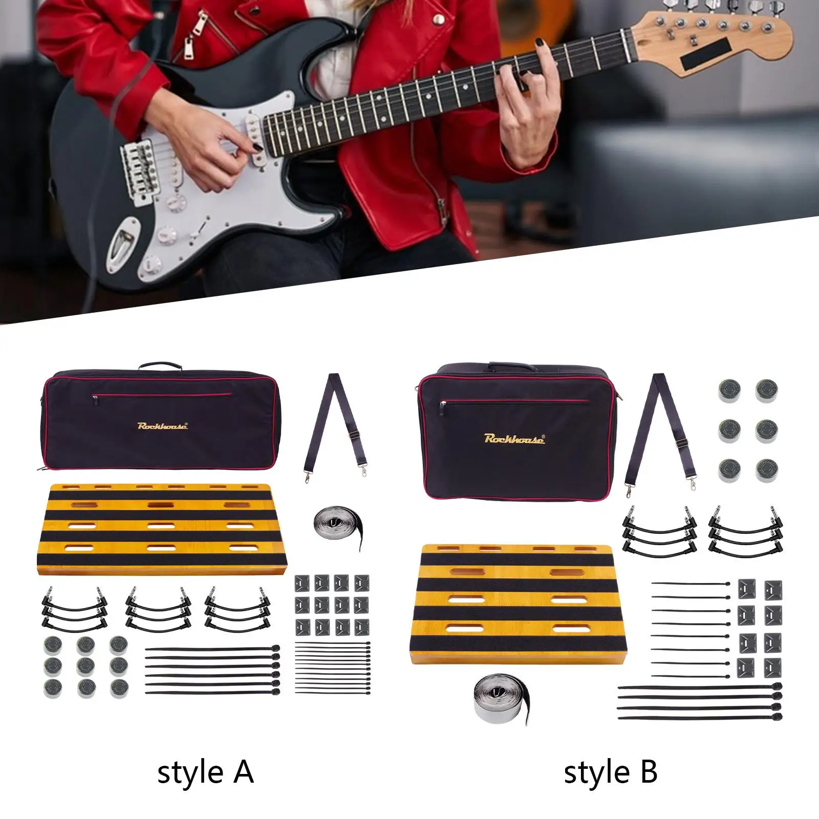 Electric Guitar Pedal Board, Guitar Accessories Parts, Multifunction Stable Electric Guitar Effect Pedal Single Track Board,
Electric Guitar Pedal Board, Guitar Accessories Parts, Multifunction Stable Electric Guitar Effect Pedal Single Track Board,