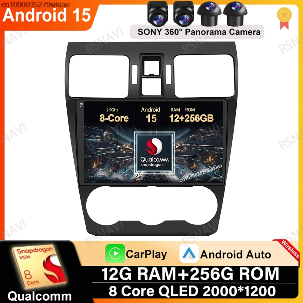 Android 15 For Subaru Forester 4 SJ XV WRX 2012- 2015 2018 GPS Wireless Carplay Auto Navigation 5G WIFI BT Stereo 4G LTE DVD DSP
Android 15 For Subaru Forester 4 SJ XV WRX 2012- 2015 2018 GPS Wireless Carplay Auto Navigation 5G WIFI BT Stereo 4G LTE DVD DSP