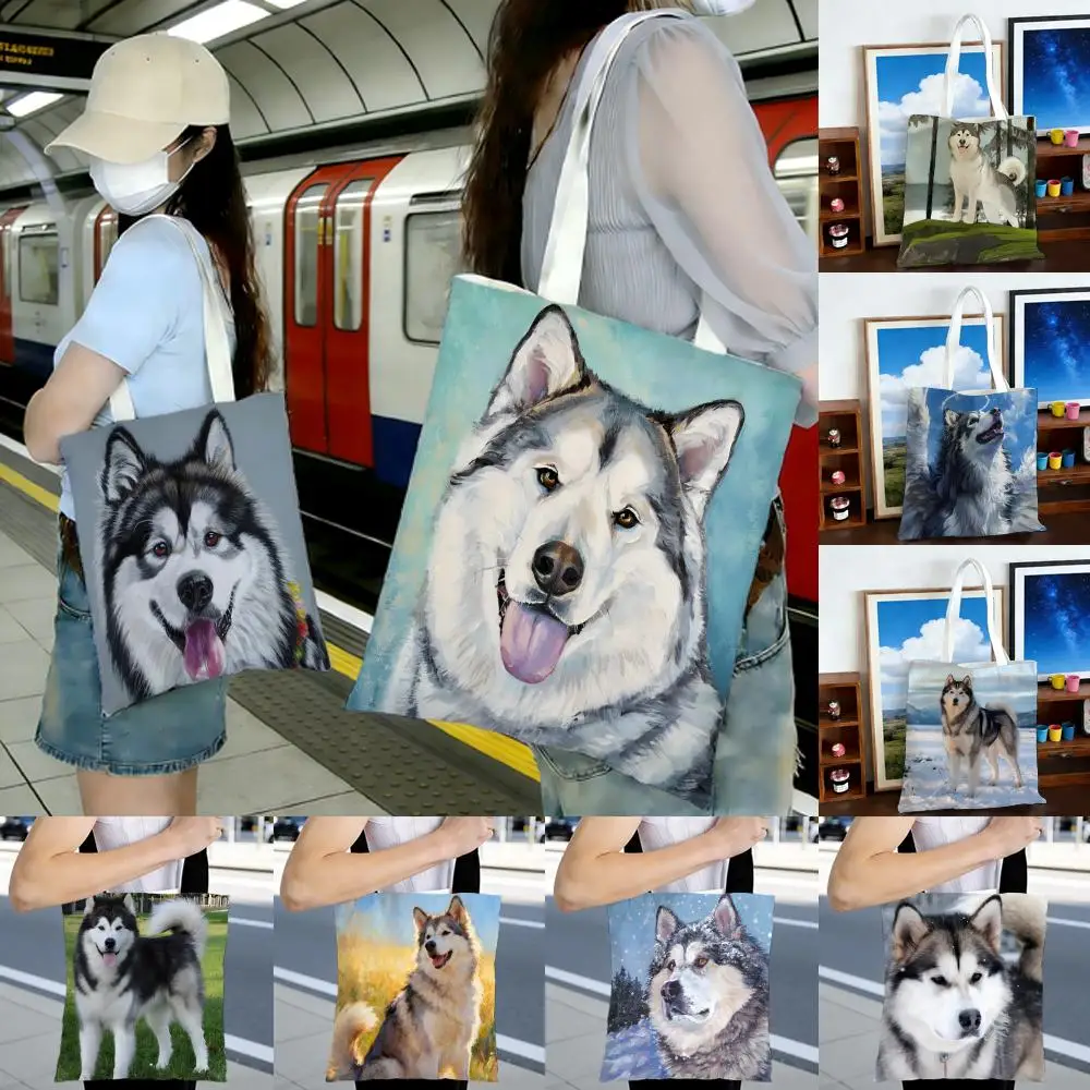 Majestic Powerful A-Alaskan Malamute dog Storage Bags Printed Series Shoulder Bag Portable Daily Lightweight Tote Bag
Majestic Powerful A-Alaskan Malamute dog Storage Bags Printed Series Shoulder Bag Portable Daily Lightweight Tote Bag