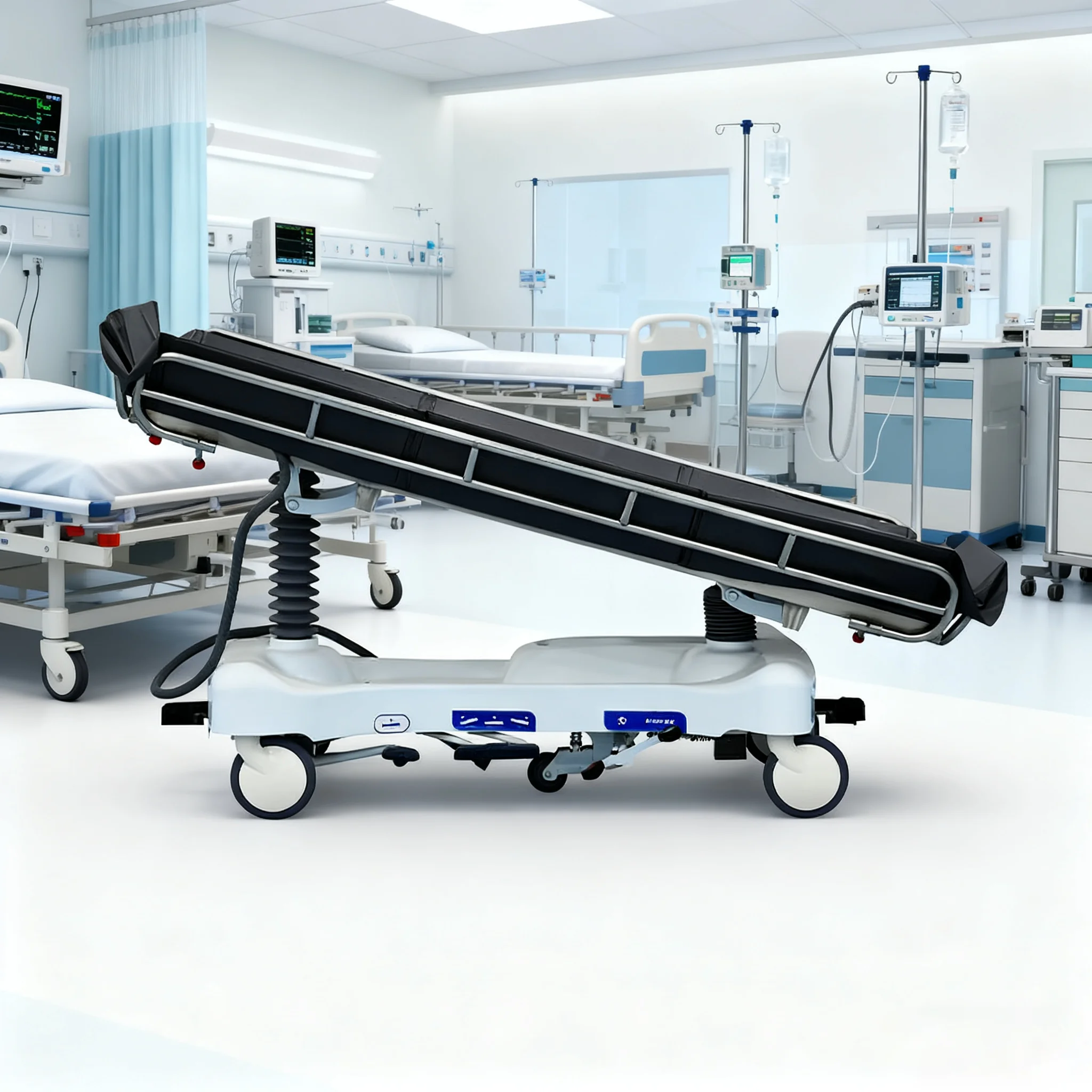 Multi-Function Hydraulic Patient Transport Bed | Adjustable Emergency Stretcher With Wheels
Multi-Function Hydraulic Patient Transport Bed | Adjustable Emergency Stretcher With Wheels
