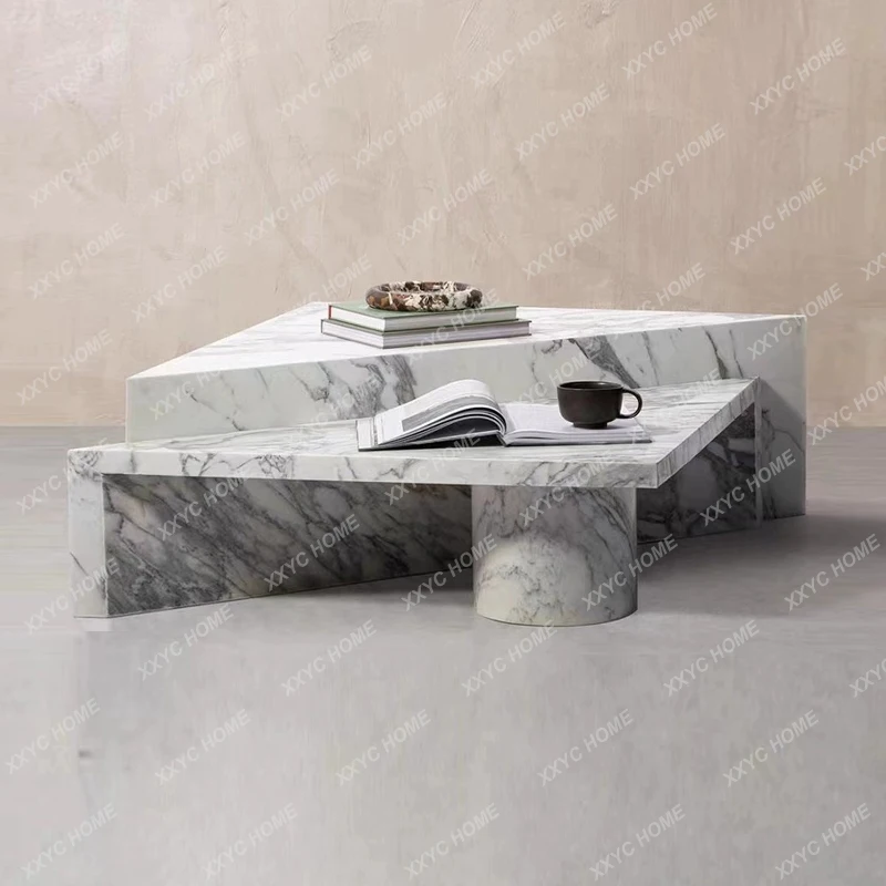 Modern natural marble coffee table combination light luxury home living room triangle fashion coffee table
Modern natural marble coffee table combination light luxury home living room triangle fashion coffee table