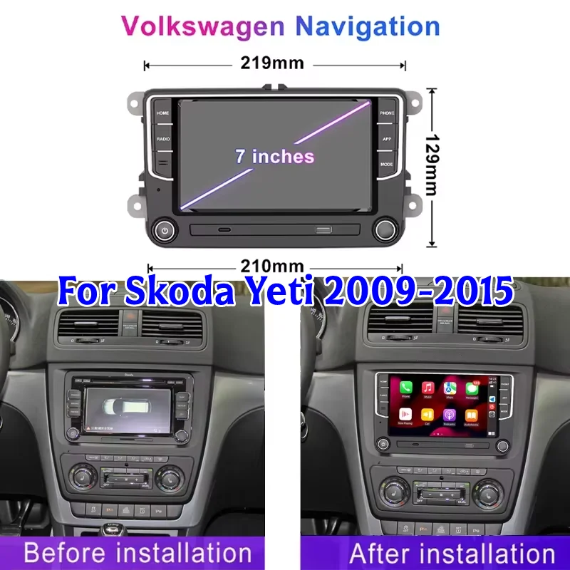 Android 15 Car Radio Screen For Skoda Yeti 2009-2015 7'' 4+64GB Multimedia Player GPS Navigation CarPlay Auto Stereo WIFI
Android 15 Car Radio Screen For Skoda Yeti 2009-2015 7'' 4+64GB Multimedia Player GPS Navigation CarPlay Auto Stereo WIFI