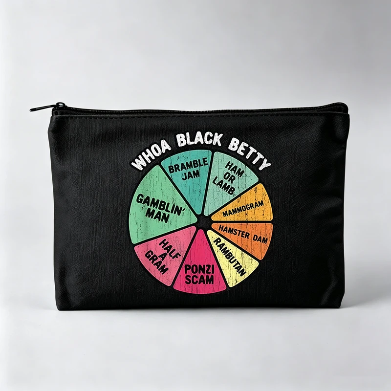 Colorful Pie Chart Print Makeup Bag with Typography, Casual Cosmetic Pouch for Daily Use
Colorful Pie Chart Print Makeup Bag with Typography, Casual Cosmetic Pouch for Daily Use