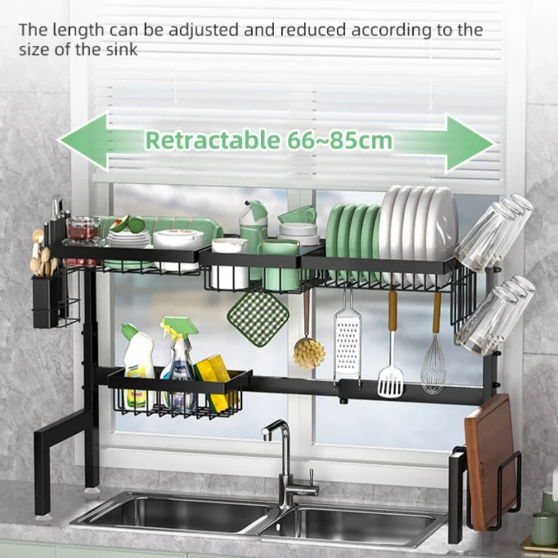 Retractable Kitchen Over Sink Dishes Storage Organizer Iron Large Tablewares Dryer Rack Home Dishwashing Utensil Drying Holder
Retractable Kitchen Over Sink Dishes Storage Organizer Iron Large Tablewares Dryer Rack Home Dishwashing Utensil Drying Holder