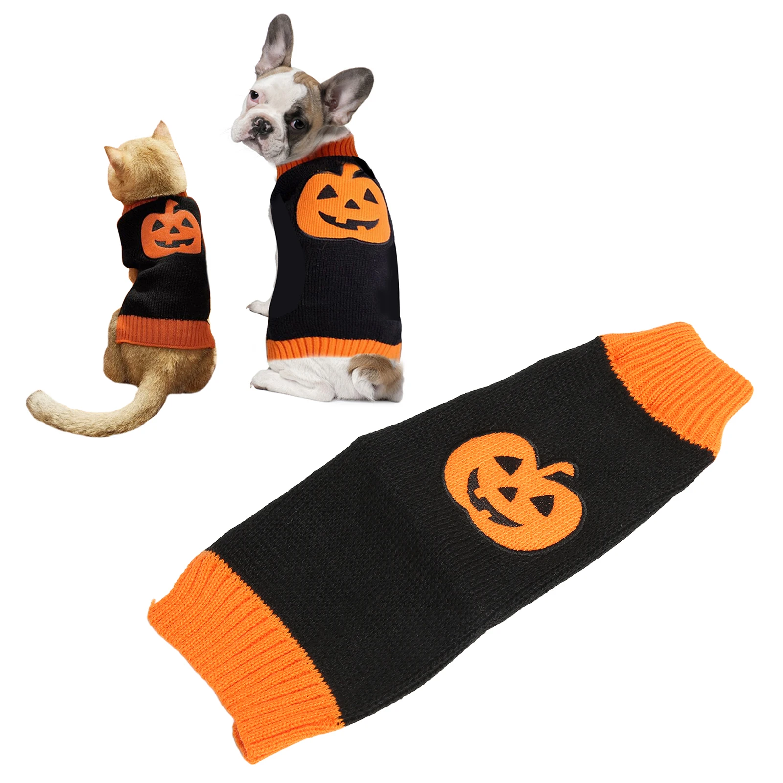 Dog Cat Halloween Sweater Pumpkin Skeleton Pet Halloween Costume For Small Medium Large Dogs Puppy Holiday Clothes
Dog Cat Halloween Sweater Pumpkin Skeleton Pet Halloween Costume For Small Medium Large Dogs Puppy Holiday Clothes