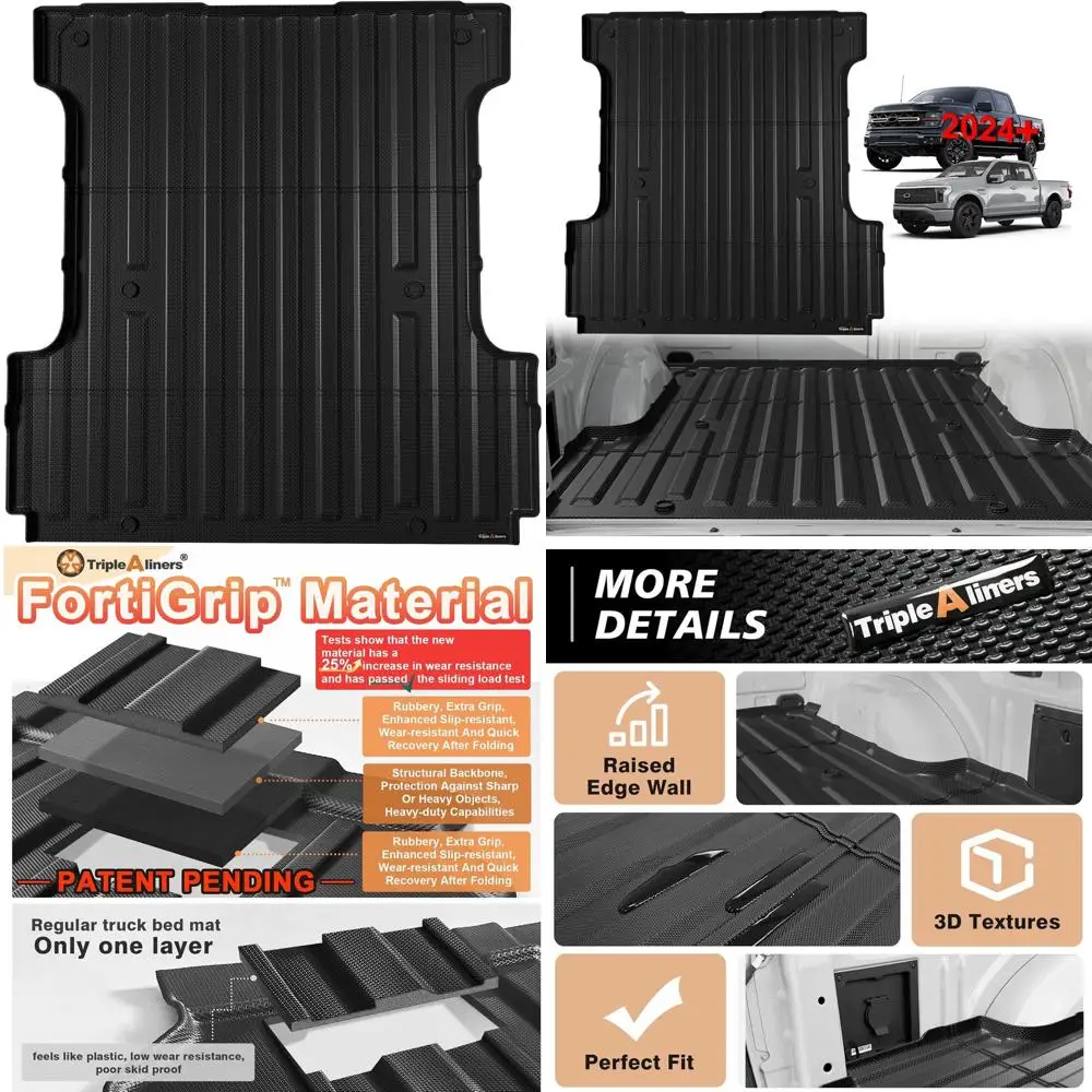 Коврик для грузовика, совместимый с Ford F150 и аксессуарами Lightning 2024-2026 гг., 5,5 футов, коробка для автомобильной кровати, защита от любых погодных условий TPE
Коврик для грузовика, совместимый с Ford F150 и аксессуарами Lightning 2024-2026 гг., 5,5 футов, коробка для автомобильной кровати, защита от любых погодных условий TPE