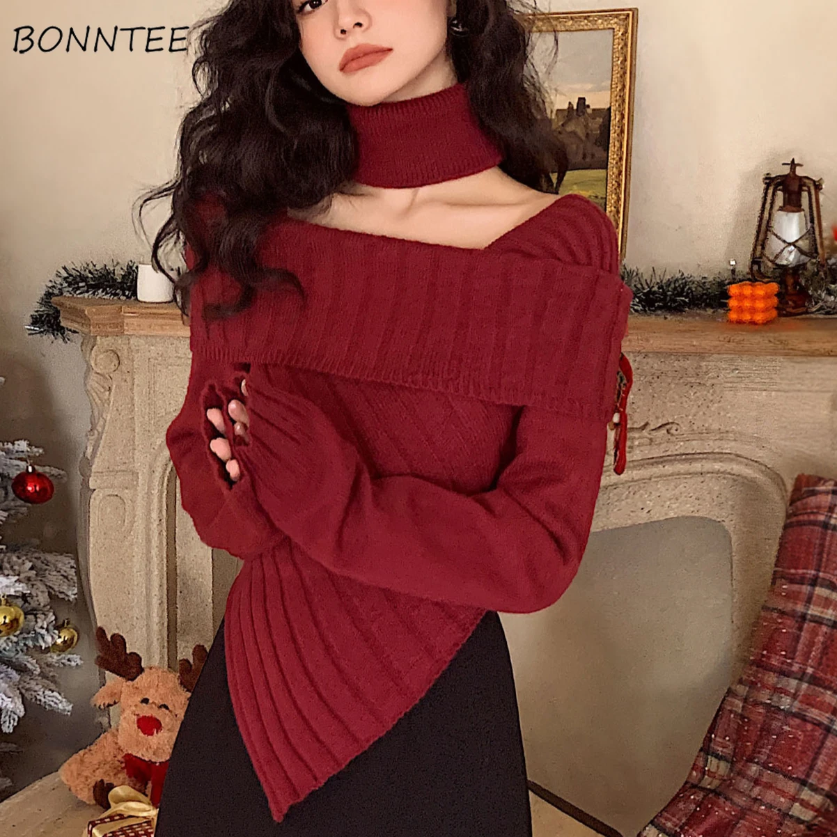 Pullovers Women Irregular Autumn Various Colors All-match Temper Square Collar Корейская Мода Теплый Джемпер Женский Hot Sale
Pullovers Women Irregular Autumn Various Colors All-match Temper Square Collar Корейская Мода Теплый Джемпер Женский Hot Sale