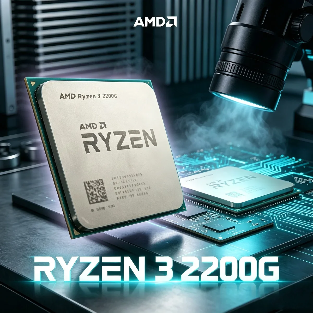 AMD Ryzen 3 2200G CPU Processor R3 2200G Socket AM4 4 Core 4 Thread Vega 8 Graphics 14nm 3.5GHz Base 3.7GHz Boost Tray Pro
AMD Ryzen 3 2200G CPU Processor R3 2200G Socket AM4 4 Core 4 Thread Vega 8 Graphics 14nm 3.5GHz Base 3.7GHz Boost Tray Pro