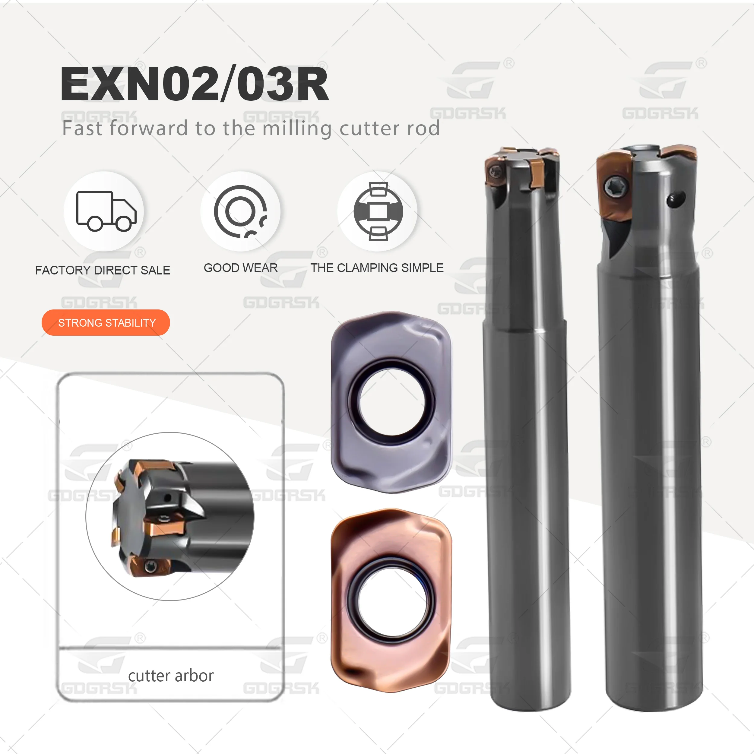 EXN02R EXN03R Series Milling Cutter Bar CNC Lathe LNMU0202ZER LNMU0303ZER Fast Feed Double-sided Milling Inserts Carbide Blades
EXN02R EXN03R Series Milling Cutter Bar CNC Lathe LNMU0202ZER LNMU0303ZER Fast Feed Double-sided Milling Inserts Carbide Blades