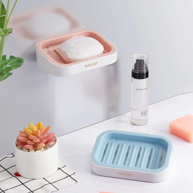 Wall Mounted Soap Dish Punch-Free Double-layer Draining Holder Kitchen Sponge Storage Box Home Bathroom Organizer Rack Shelves
Wall Mounted Soap Dish Punch-Free Double-layer Draining Holder Kitchen Sponge Storage Box Home Bathroom Organizer Rack Shelves