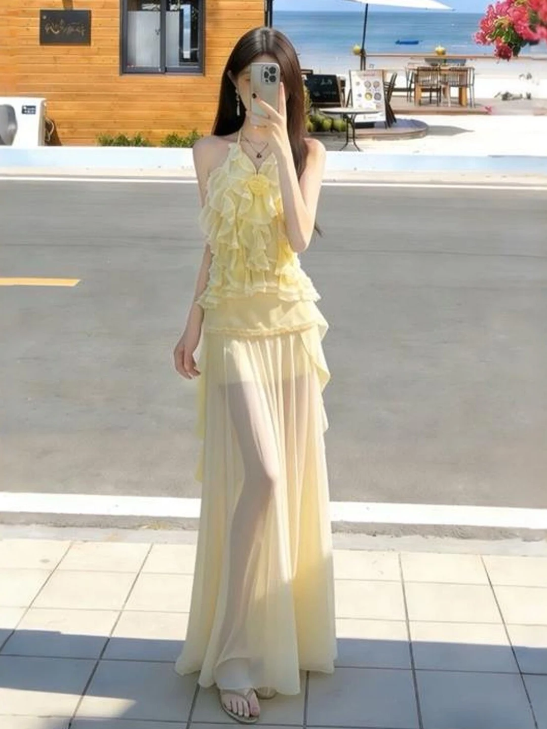 Gentle Breeze Unique Fish Tail Skirt Two Piece Set Youthful Summer Outfit V Neck Sleeveless High Waist Comfortable Cotton
Gentle Breeze Unique Fish Tail Skirt Two Piece Set Youthful Summer Outfit V Neck Sleeveless High Waist Comfortable Cotton