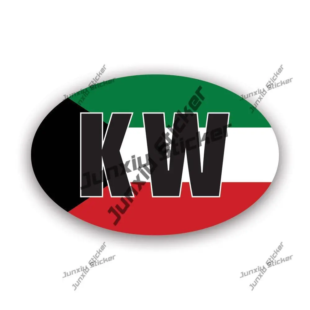 Kuwait KW Oval Sticker Coat of Arms of Kuwati Flag Decal for Car SUV Bumper Car Rearview Mirror Waterproof UV Protected Stickers
Kuwait KW Oval Sticker Coat of Arms of Kuwati Flag Decal for Car SUV Bumper Car Rearview Mirror Waterproof UV Protected Stickers