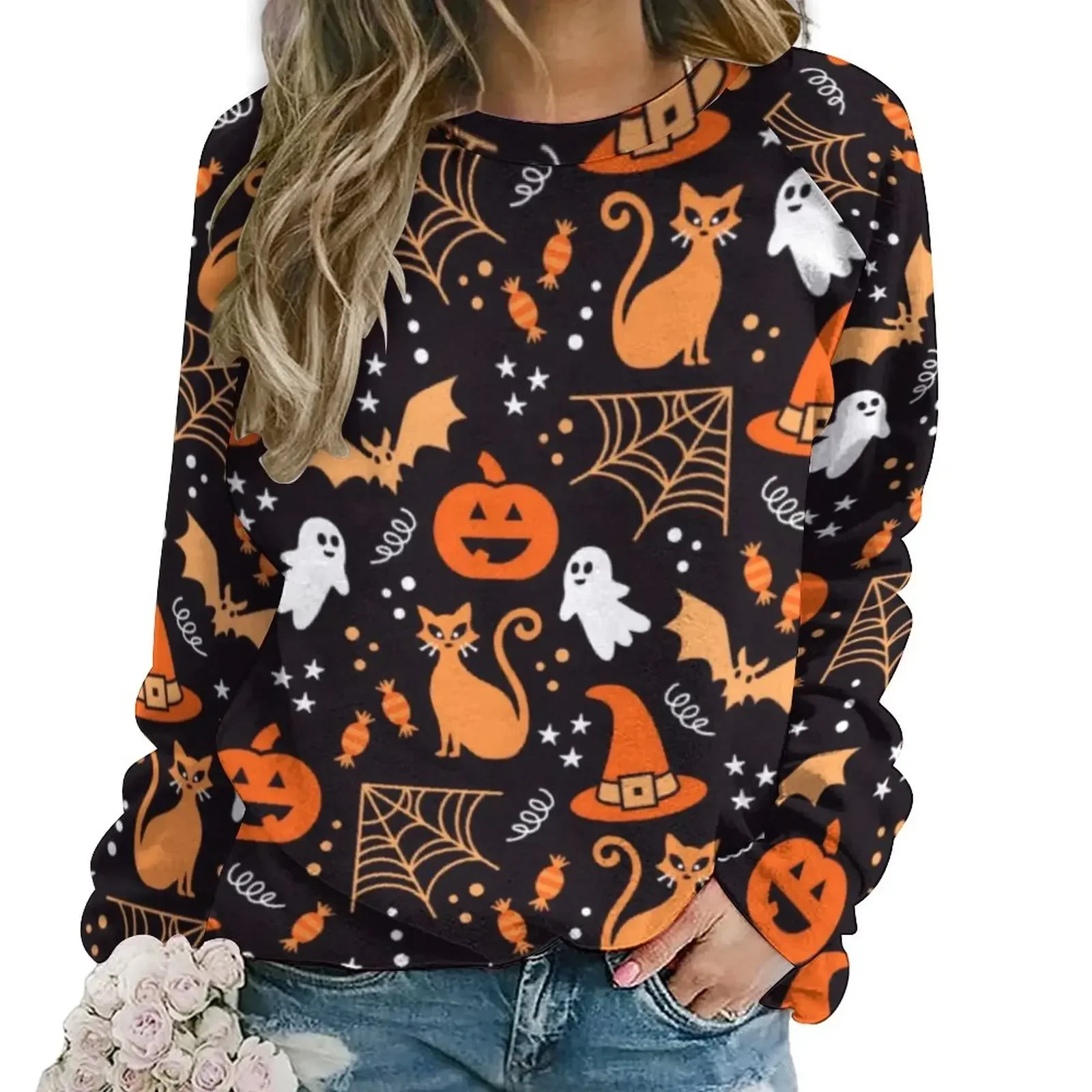 Spooky Halloween Casual Hoodies Autumn Skull And Pumpkins Retro Hoodie Woman Long-Sleeve Oversized Hip Hop Graphic Sweatshirts
Spooky Halloween Casual Hoodies Autumn Skull And Pumpkins Retro Hoodie Woman Long-Sleeve Oversized Hip Hop Graphic Sweatshirts