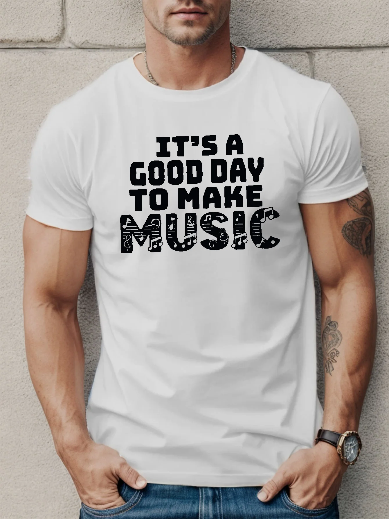 It's a Good Day to Make Music Print t Shirt, Tees for Men, Short Sleeve T-Shirt for Summer Unisex Streetwear Tops 2026
It's a Good Day to Make Music Print t Shirt, Tees for Men, Short Sleeve T-Shirt for Summer Unisex Streetwear Tops 2026