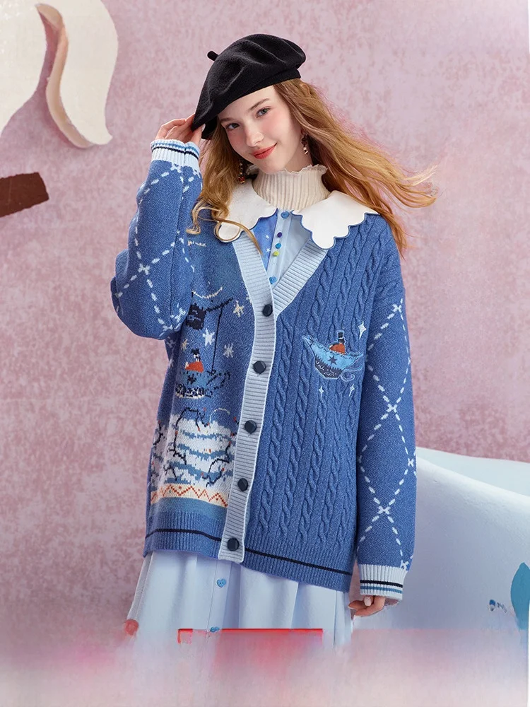 Two Tee Things Children's Dr Adventure 2026 Autumn New Sle Women's Knitted Cardigan Patchwork Embroidered Flower Twist...
Two Tee Things Children's Dr Adventure 2026 Autumn New Sle Women's Knitted Cardigan Patchwork Embroidered Flower Twist...