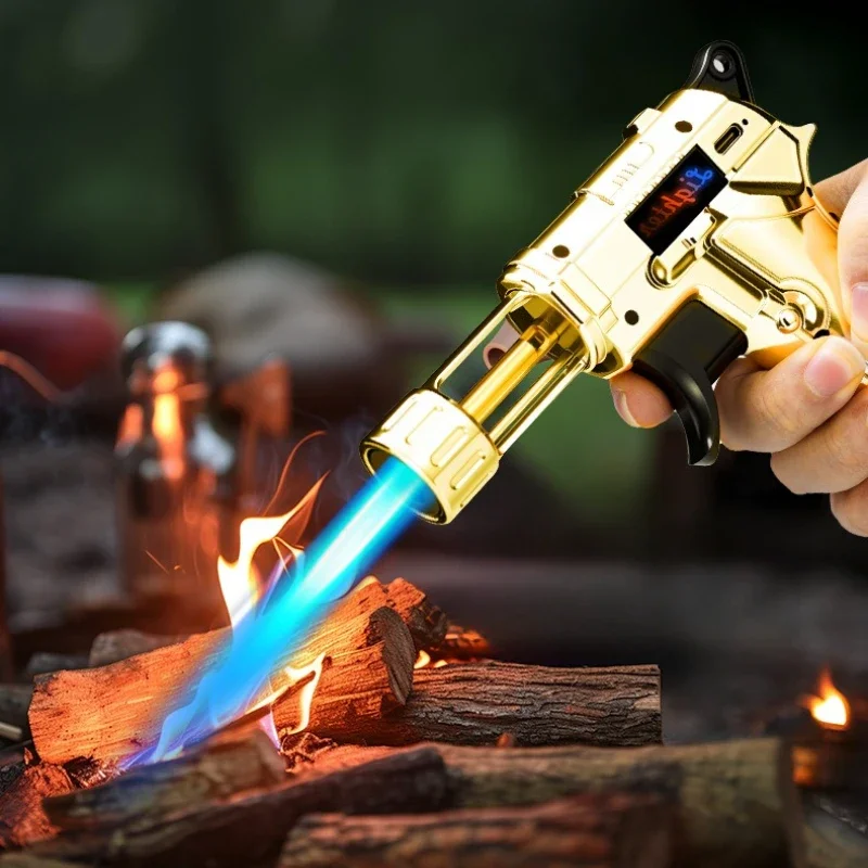 NEWHigh Temperature Windproof Blue Flame Welding Gun Butane Gas Lighter Safety Lock Fire Switch Kitchen Cigar USB Electric Light
NEWHigh Temperature Windproof Blue Flame Welding Gun Butane Gas Lighter Safety Lock Fire Switch Kitchen Cigar USB Electric Light