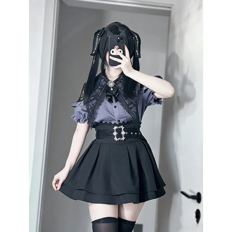 Jirai Kei Costume Japanese Sweet Inner Shorts Set JK School Uniform for Women Girls Lace Shirt Skirt Theme Party
Jirai Kei Costume Japanese Sweet Inner Shorts Set JK School Uniform for Women Girls Lace Shirt Skirt Theme Party