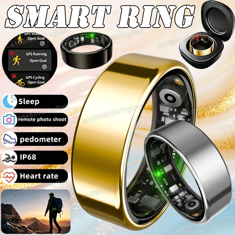 New R09 Smart Ring Men Women with Charging Case,Heart Rate Blood Oxygen,Skin Temperature Monitor,5ATM Waterproof For Android IOS
New R09 Smart Ring Men Women with Charging Case,Heart Rate Blood Oxygen,Skin Temperature Monitor,5ATM Waterproof For Android IOS