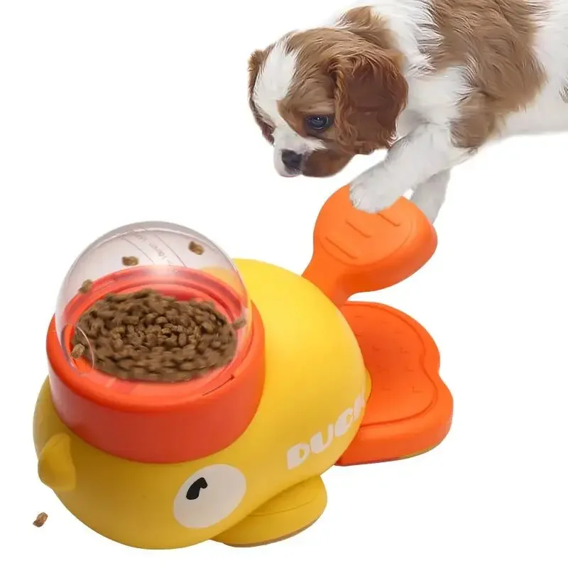 Pet Automatic Feeder Toys Interactive Pet Food Treat Dispenser Cartoon Duck Design Anti-slip Dog Puzzle Feeder for Dog Training
Pet Automatic Feeder Toys Interactive Pet Food Treat Dispenser Cartoon Duck Design Anti-slip Dog Puzzle Feeder for Dog Training