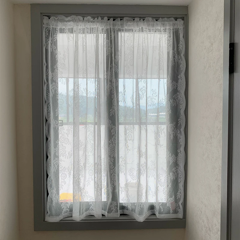 Sheer Curtain White Embroidered Floral Rod Pocket Voile Drapes for Living Room Bedroom Vintage Semi Sheer Curtain for Yard Patio
Sheer Curtain White Embroidered Floral Rod Pocket Voile Drapes for Living Room Bedroom Vintage Semi Sheer Curtain for Yard Patio