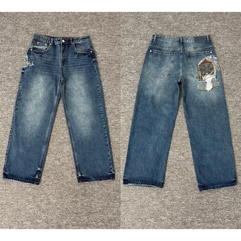 2026 New Arrival DERSCHUTZE Men's Embroidered Wide Leg Jeans Vintage Washed Loose Casual Denim Pants Fast Delivery
2026 New Arrival DERSCHUTZE Men's Embroidered Wide Leg Jeans Vintage Washed Loose Casual Denim Pants Fast Delivery