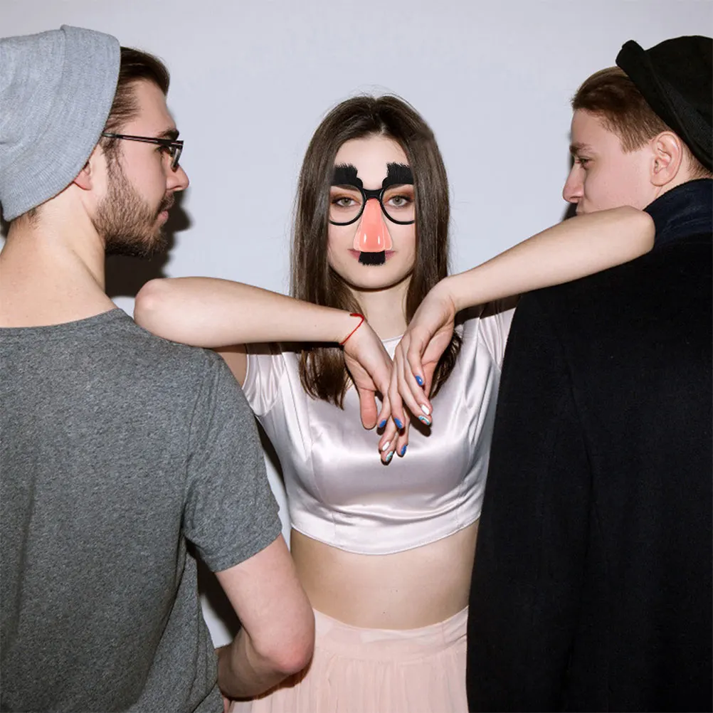 6 Pcs Beard Glasses Dress up Big Nose Fake Costume Eyeglasses Photo Props Faux Wool Eyebrows
6 Pcs Beard Glasses Dress up Big Nose Fake Costume Eyeglasses Photo Props Faux Wool Eyebrows