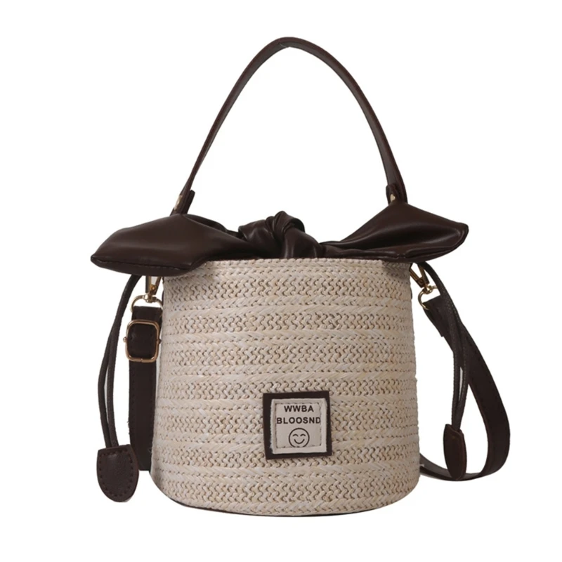 Elegant Woven Bucket Bag Shoulder Bags Handheld Crossbody Purse for Women Girls 517D
Elegant Woven Bucket Bag Shoulder Bags Handheld Crossbody Purse for Women Girls 517D