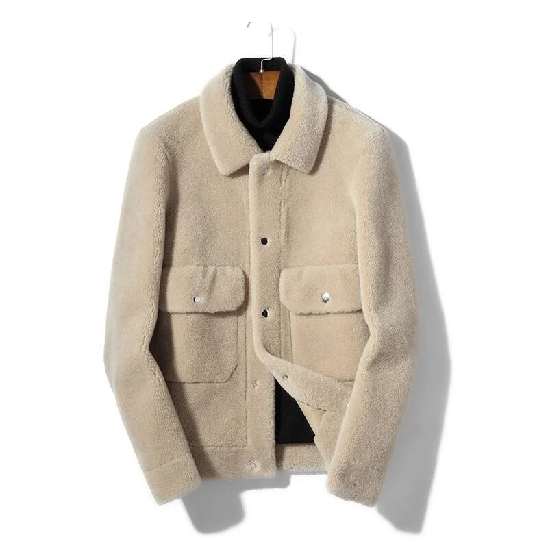 Winter Men Sheep Sheared Coat Fur One Mens Genuine Leather Jacket Male Real Jackets Coats
Winter Men Sheep Sheared Coat Fur One Mens Genuine Leather Jacket Male Real Jackets Coats