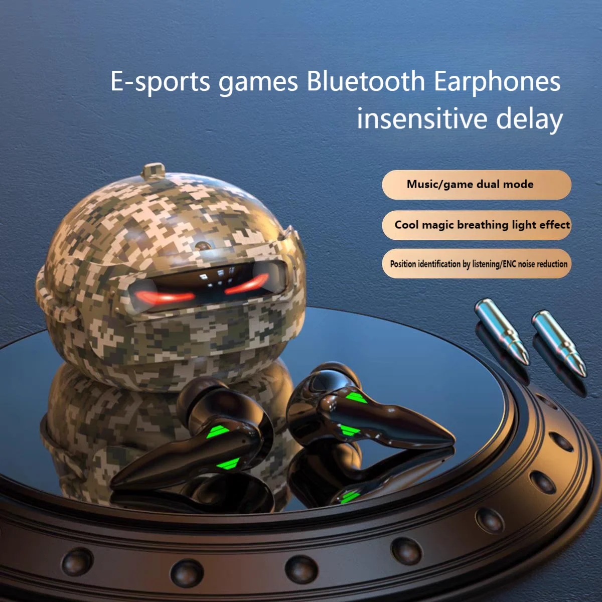 Helmet Bluetooth Gaming Earbuds Breathing Light Noise Canceling Wireless Headphones Touch Control No delay For Esports Gamer Use
Helmet Bluetooth Gaming Earbuds Breathing Light Noise Canceling Wireless Headphones Touch Control No delay For Esports Gamer Use